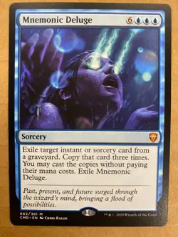 MTG 1x Mnemonic Deluge # 82 Commander Legends Magic the Gathering Card x1 NM - Image 1