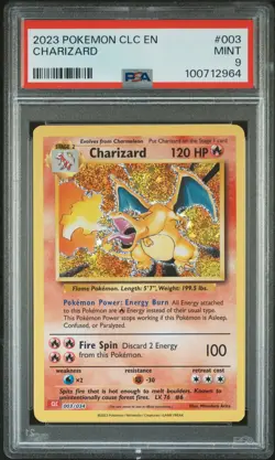 2023 POKEMON CLC-TRADING CARD GAME CLASSIC #003 CHARIZARD PSA 9 - Image 1