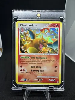 Pokemon TCG Charizard #1/99 Platinum Arceus Cracked Ice Holo Rare Card, Clean MP - Image 1