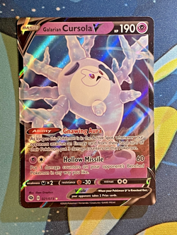 Galarian Cursola V 21/73 Champions Path Pokemon Card - Image 1