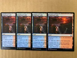 MTG 4x Highland Lake # 189 Rivals of Ixalan Modern Magic the Gathering x4 NM - Image 1