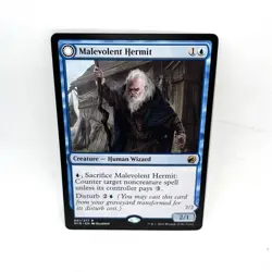 Malevolent Hermit / Benevolent Geist Innistrad Midnight Hunt MTG Magic ￼ - Image 1