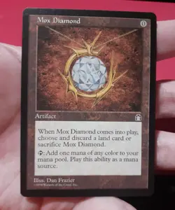 Mox Diamond Stronghold MTG Magic the Gathering Rare Artifact LP+ Reserved List - Image 1