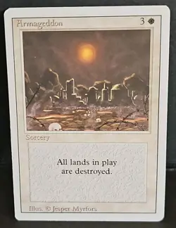 Mtg 🔥💥 Armageddon 🔥💥 Revised Edition MT/NM 🌟RARE🌟 Magic The Gathering - Image 1