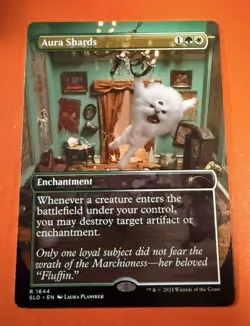 Aura Shards MTG SLD 1644 Rare Secret Lair Drop NM Selesnya Enchantment Hate - Image 1