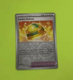 Pokemon - Lucky Helmet - 158/167 - Reverse Holo - Twilight Masquerade - NM/M - Image 1