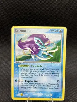Pokemon TCG - Suicune 030 WOTC- Black Star Promo Holo - MP + - Image 1