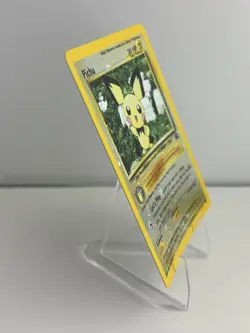 2001 Pokemon Black Star Promo #35 Pichu reverse foil holo Pokemon league NM - Image 4