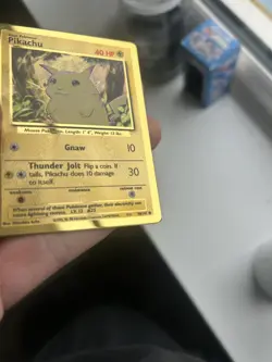 Pikachu Gold Metal Card 58/102 - Pokemon TCG Celebrations 25th Anniversary - Image 3
