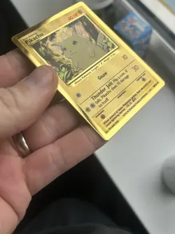Pikachu Gold Metal Card 58/102 - Pokemon TCG Celebrations 25th Anniversary - Image 4