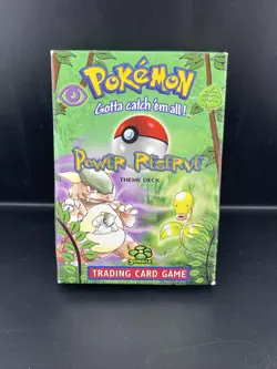 1999 Pokemon TCG - Power Reserve Jungle Theme - Deck Box/Inserts ONLY - No Cards - Image 1