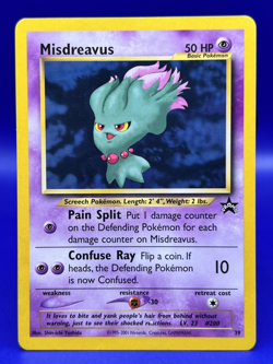 POKEMON Card MISDREAVUS Black Star Promo #39 NM - Image 1