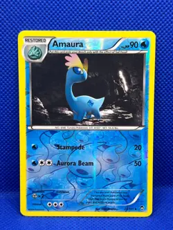 Pokemon Tcg Amaura 25/111 XY Furious Fists Reverse Holo - Image 1