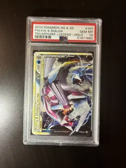 Pokemon Triumphant Palkia & Dialga Legend Top #101 PSA 10 With SWIRL - Image 5