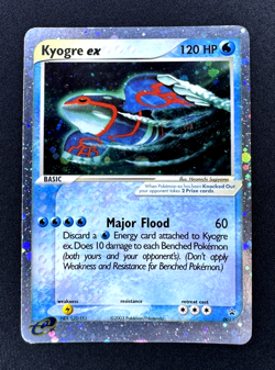 KYOGRE EX-HOLO 2003 Pokemon BLACK STAR NINTENDO PROMO #1 NICE!!!! (B) - Image 1