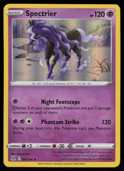 SPECTRIER 081/196 HOLO RARE LOST ORIGIN POKEMON HOLO NM/M - Image 1