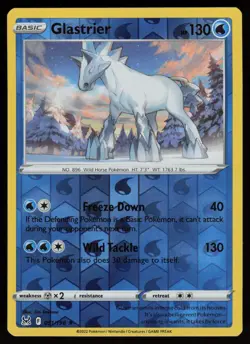 GLASTRIER 051/196 HOLO RARE LOST ORIGIN POKEMON REVERSE HOLO NM/M - Image 1