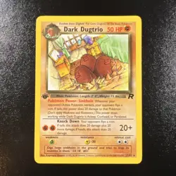 Pokemon Dark Dugtrio 23/82 Team Rocket 1st Edition Rare MP WOTC English - Image 1