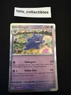 Gengar 151 Holo Pokemon TCG 094/165 Scarlet & Violet Rare - Image 1