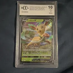 Pokemon Leafeon V SWSH194 Black Star Promo Holo BCCG 10 Sword & Shield - Image 1
