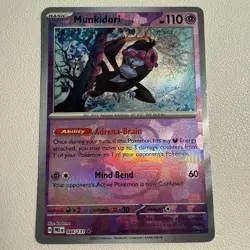 Pokemon TCG Prismatic Evolutions Masterball Textured Munkidori Card 044/131 Ming - Image 2