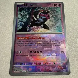 Pokemon TCG Prismatic Evolutions Masterball Textured Munkidori Card 044/131 Ming - Image 4