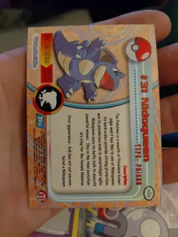 Nidoqueen #31 • Topps Blue Logo Foil • Pokemon TV Animation Edition Holo • LP - Image 2