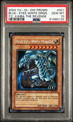 PSA 10 Blue-eyes white Dragon PCK-001 Power of Chaos Kaiba Yugioh - Image 1