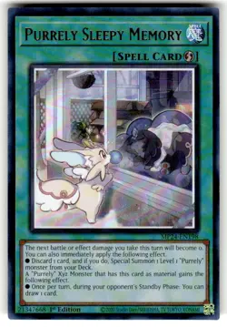 Yugioh! Purrely Sleepy Memory - MP24-EN198 - Ultra Rare - 1st Edition Near Mint, - Image 1
