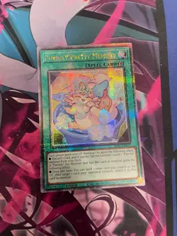 YUGIOH - PURRELY PRETTY MEMORY - RA02 - NM - QUARTER CENTURY SECRET RARE 1ST - Image 1