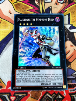 Maestroke the Symphony Djinn ys12-en043 1st Edition (NM+) Super Rare Yu-Gi-Oh! - Image 1