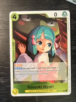 One Piece Kouzuki Hiyori Playset 4x R OP13-104 NM - Image 1