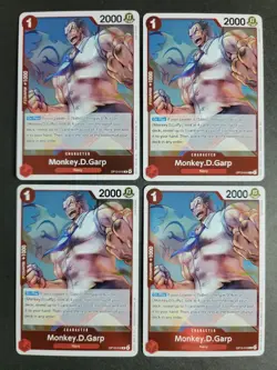 Monkey D Garp (X4) OP13-016 Rare One Piece Carrying on His Will - Image 1