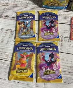 Disney Lorcana Trading Card Game 2 Decks 4 Booster Packs 1 Promo Card NEW - Image 3