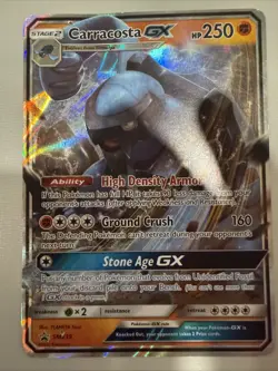 Pokemon Carracosta GX TCG SM239 Black Star Promo Holo Card - Image 1