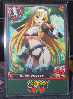 Asia Argento Nun Bikini High School DxD Sexy Waifu Custom Card - Image 1