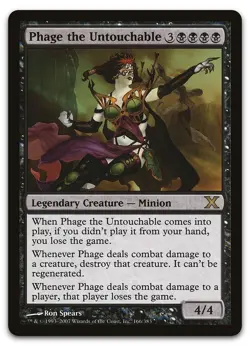 Phage the Untouchable #166 (LP) 10th Edition 10E Magic MTG - Image 1