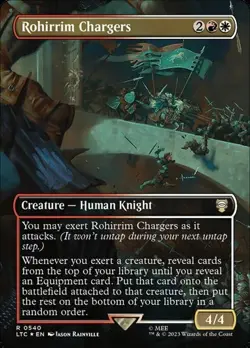 Rohirrim Chargers - Surge Foil Extended Art LTC NM MTG - Image 1