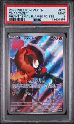 PSA 9 Charcadet SVP 022 Pokemon Center Promo | Black Star Promo Holo - Image 1