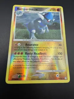 Rampardos 33/123 Reverse Diamond & Pearl Mysterious Treasures Pokemon Vintage MP - Image 4