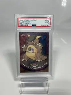 Vintage Pokemon 2000 Topps Chrome Pokemon TV Ser 2 Kangaskhan #115 PSA 9 - Image 1
