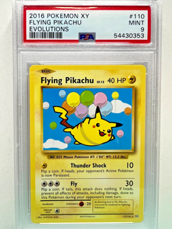 Pokemon - 2016 XY Evolutions Flying Pikachu #110 -Secret Rare - PSA 9 - MINT - Image 1