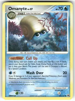 Omanyte Majestic Dawn Common Pokemon Moderately played - Image 1