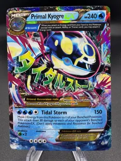 Pokemon TCG Primal Kyogre EX (Alpha) 55/160 XY Primal Clash Holo - HP/Damaged - Image 1