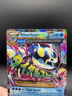 Pokemon TCG Primal Kyogre EX (Alpha) 55/160 XY Primal Clash Holo - HP/Damaged - Image 3