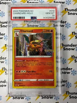 Charizard Holo #010 2022 Pokemon Go PSA 10 - Image 1