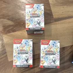Pokemon Prismatic Evolutions Booster Bundle Box Lot of 3 - Image 1