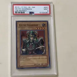2010-17 Yu Gi Oh! Celtic Guardian #007 PSA 9 LOB Reprint - Image 1