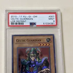 2010-17 Yu Gi Oh! Celtic Guardian #007 PSA 9 LOB Reprint - Image 2