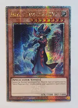Yugioh Silent Magician LV8 Quarter Century Secret Rare MZTM-EN000 - Image 1